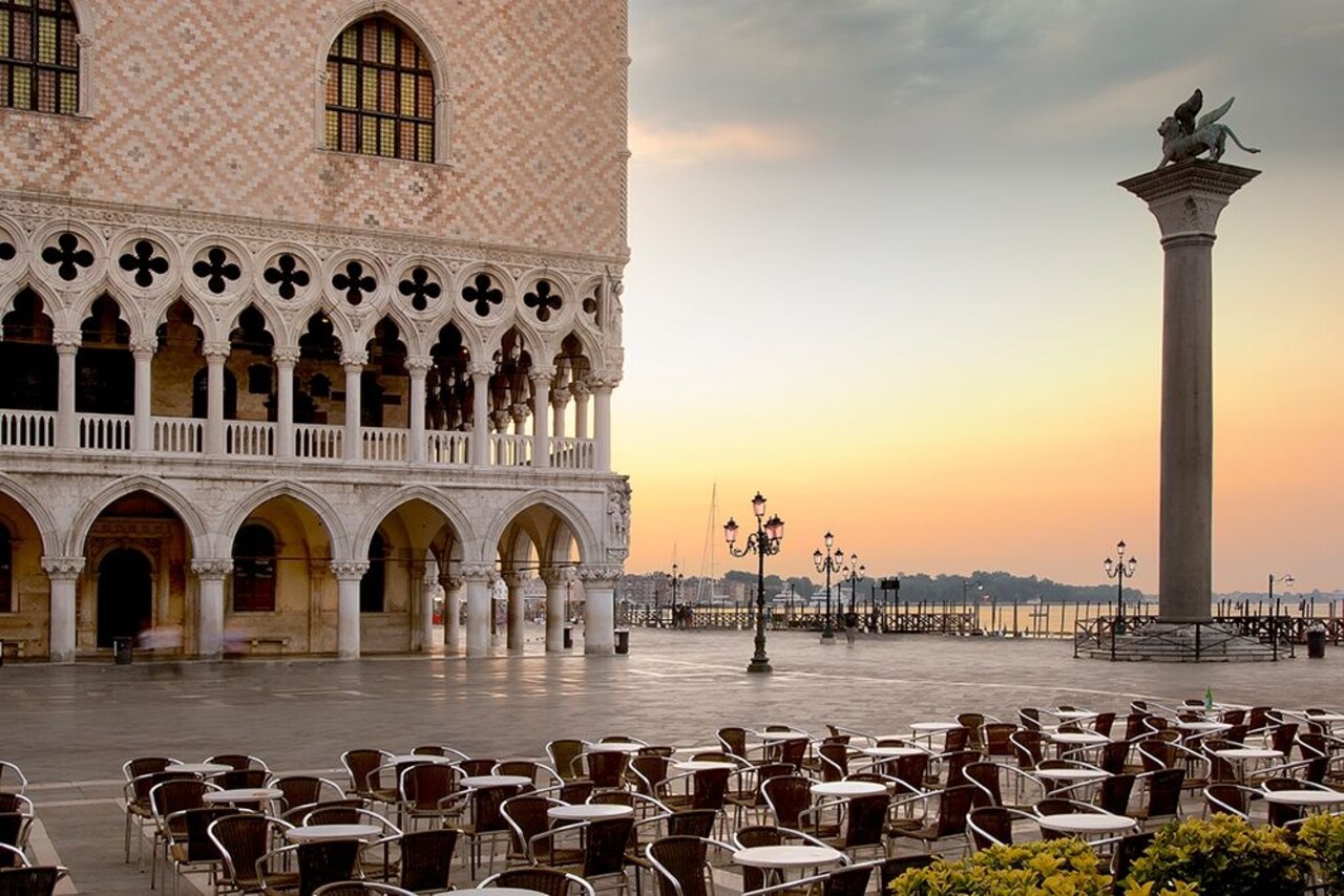 Piazza San Marco Sunrise #4 Poster Print by Alan Blaustein # B4006D